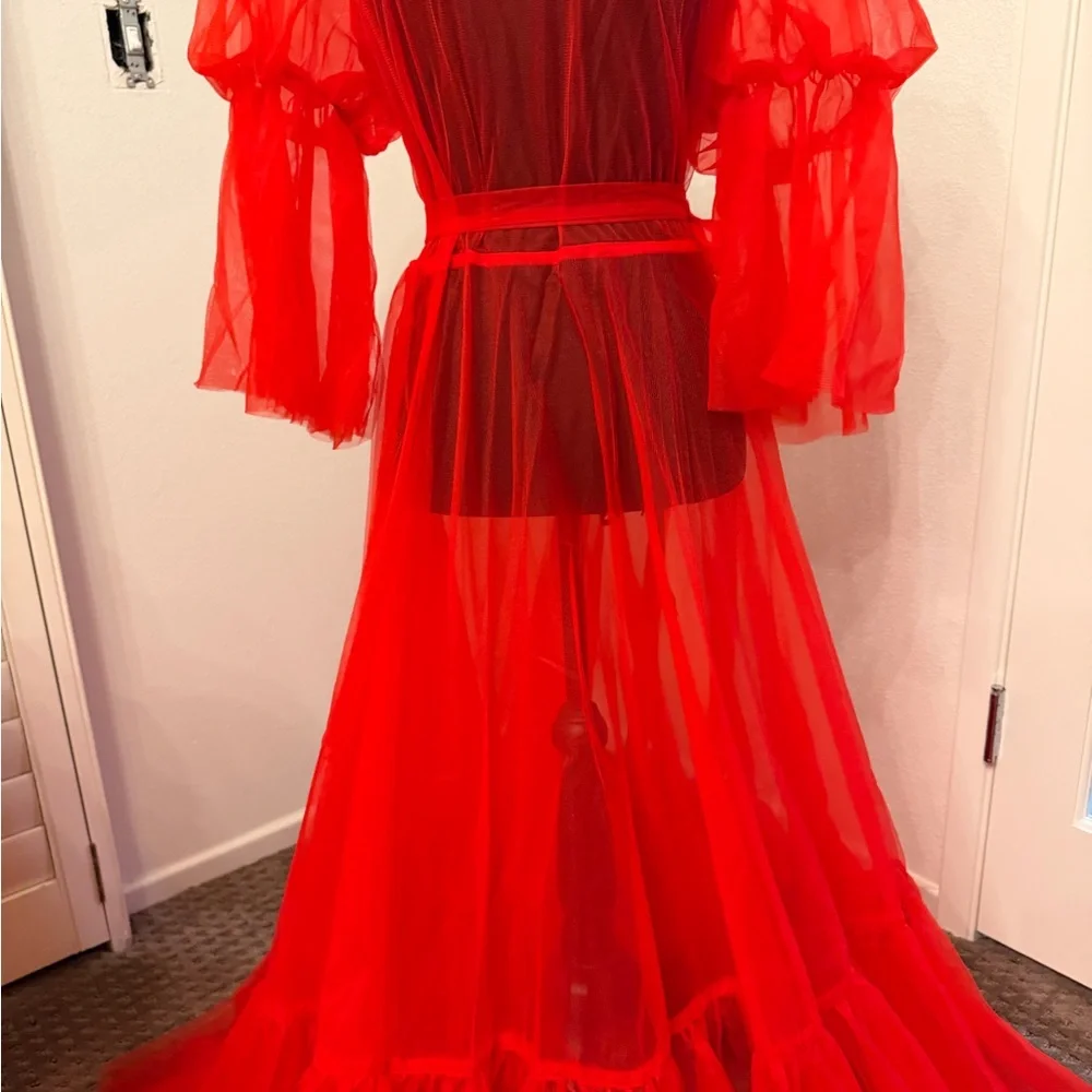 TIMELESS TEMPTRESS TULLE ROBE DRESS - Picture 7 of 16